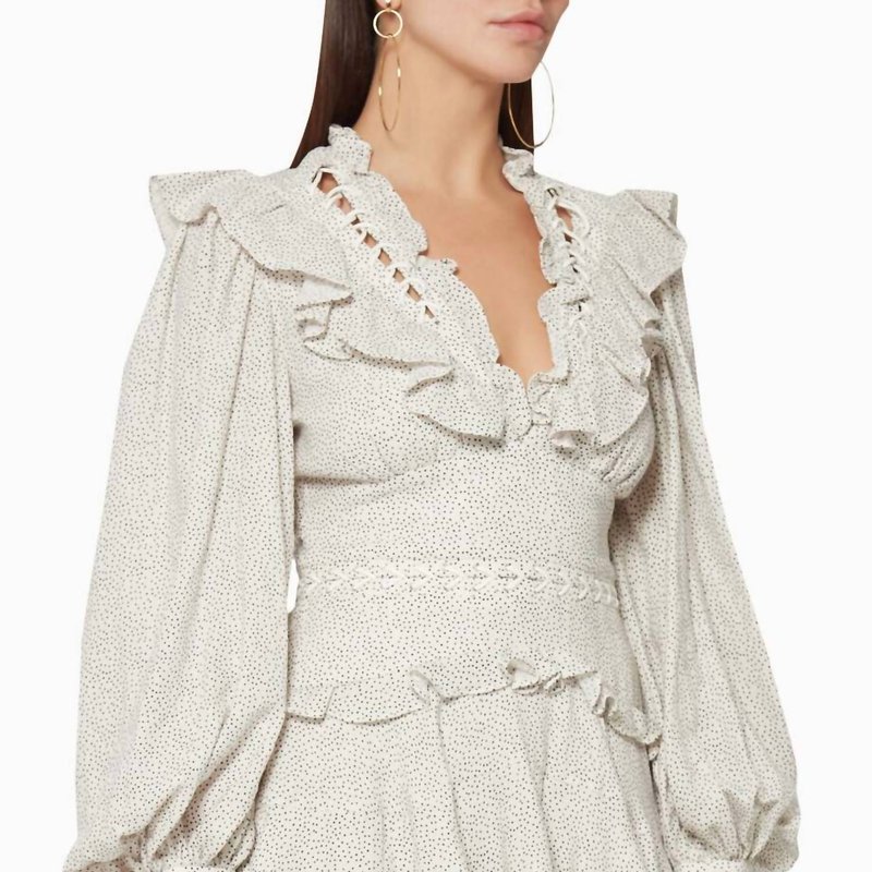Shop Acler Wickham Frilled Dress In White