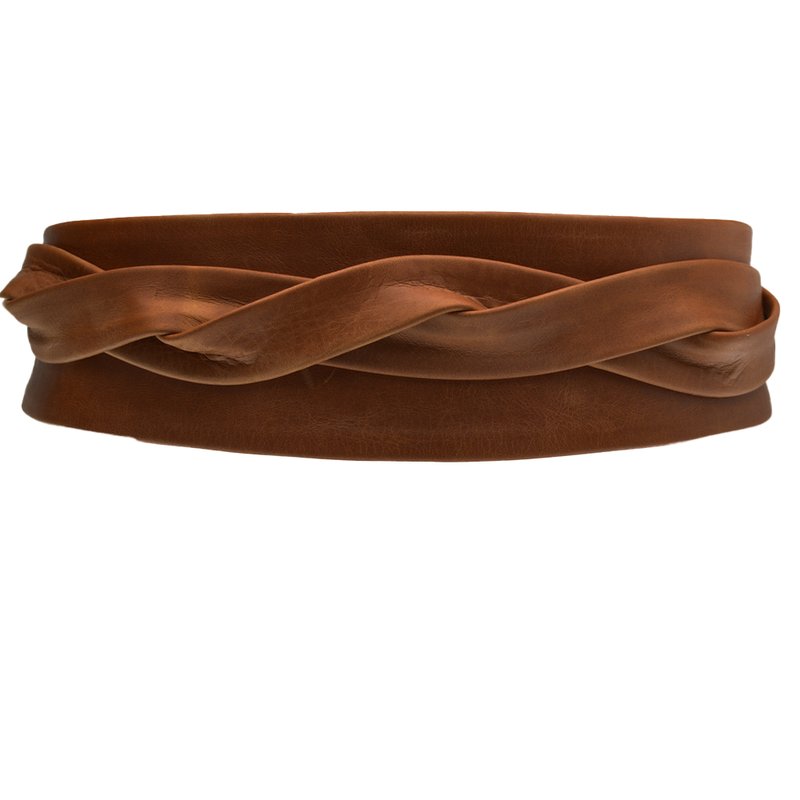 Shop Ada Collection Classic Wrap Belt In Brown