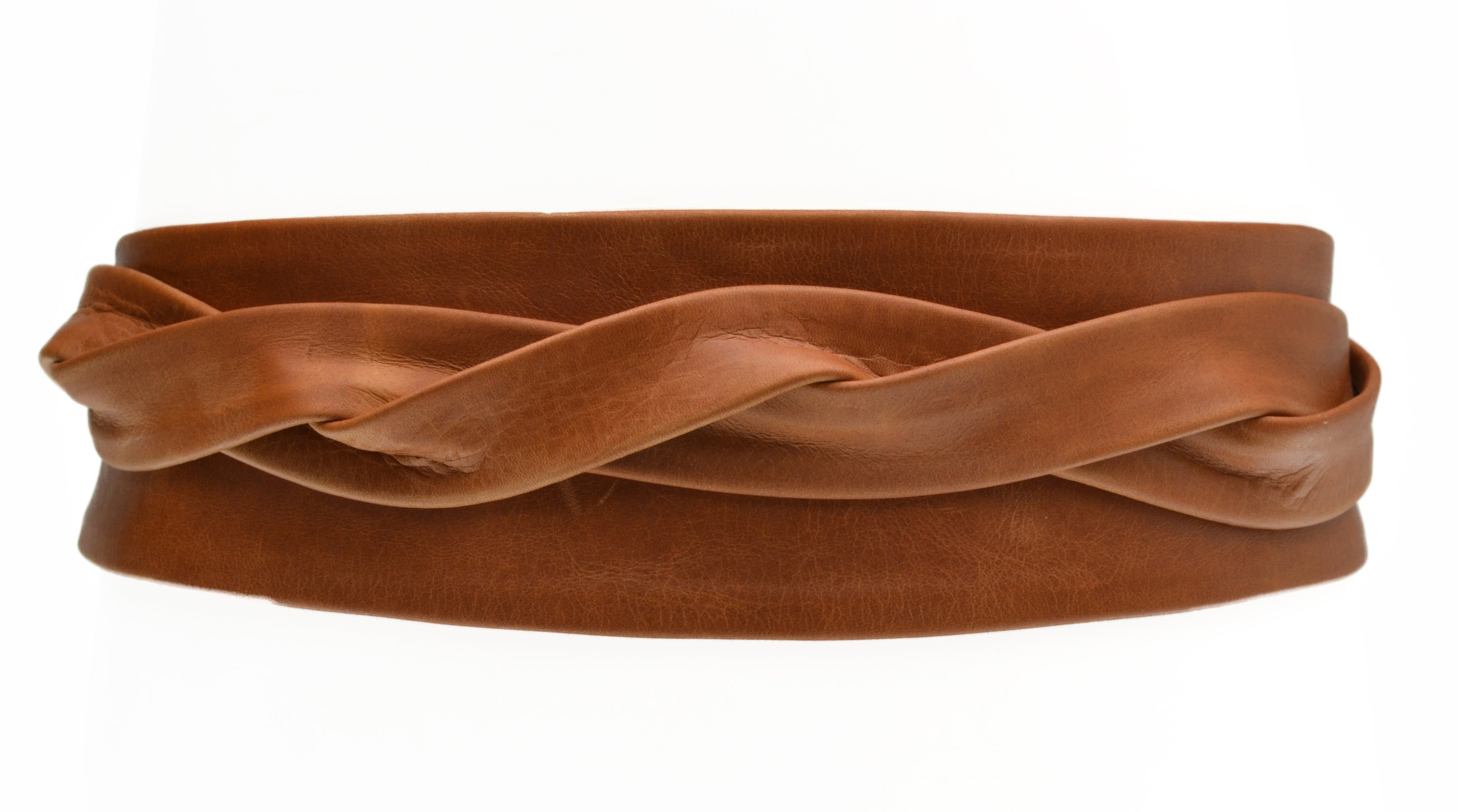 Ada Collection Classic Wrap Belt In Brown