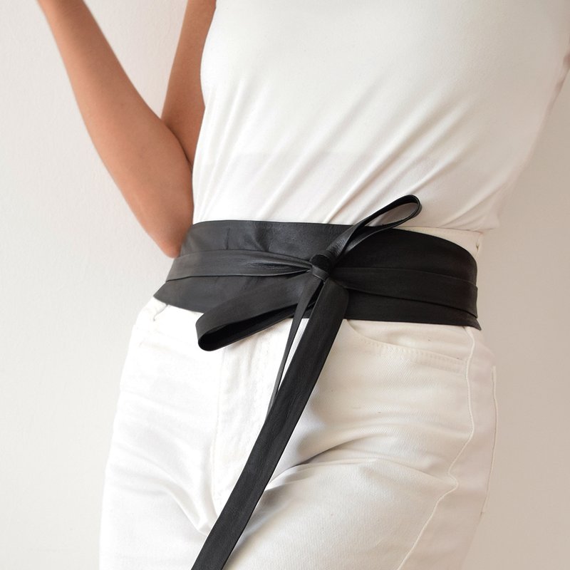 Shop Ada Collection Classic Wrap Belt In Black