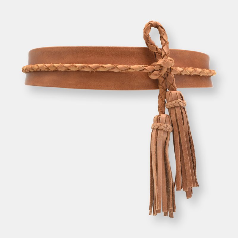 Ada Collection Lucky Wrap Belt In Brown