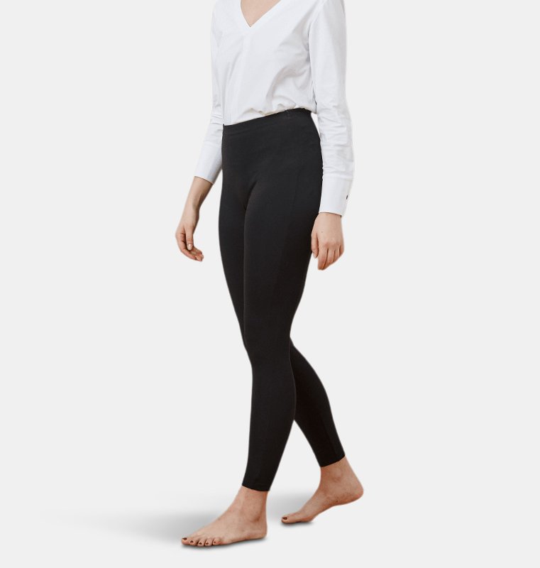 Shop Aday Layered Up Thermal Leggings In Black
