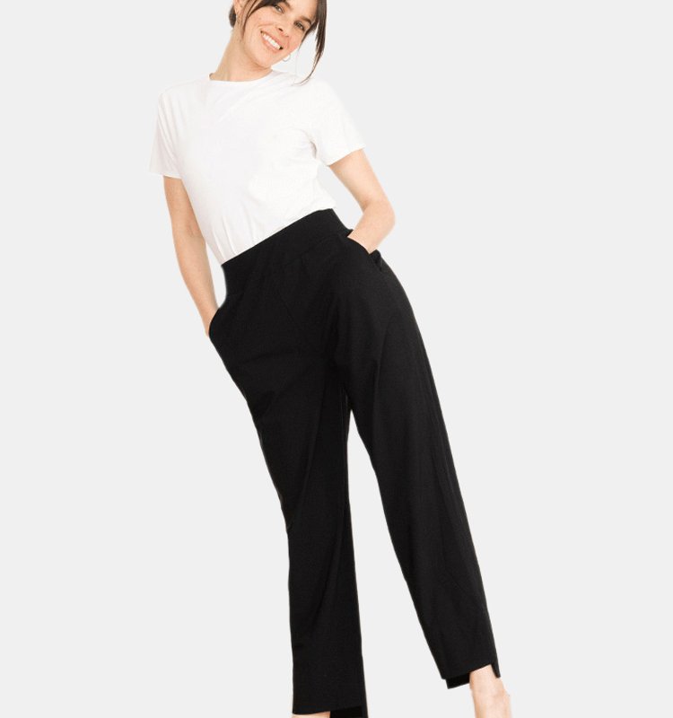 Aday Straight Up Pant In Black