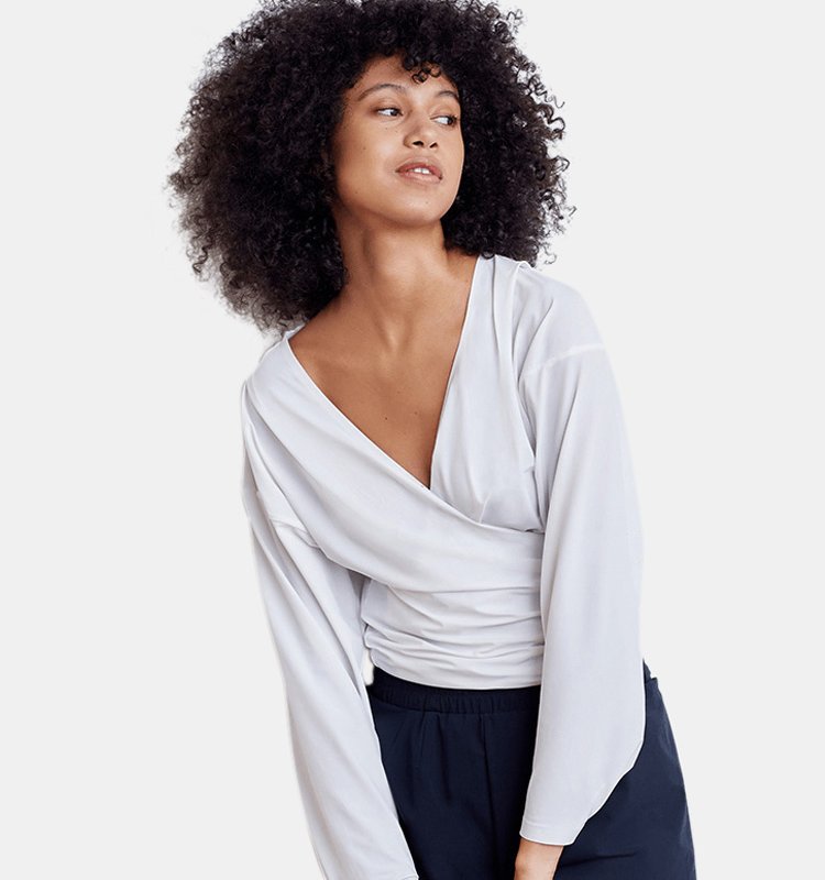 Shop Aday That's A Wrap Top In White