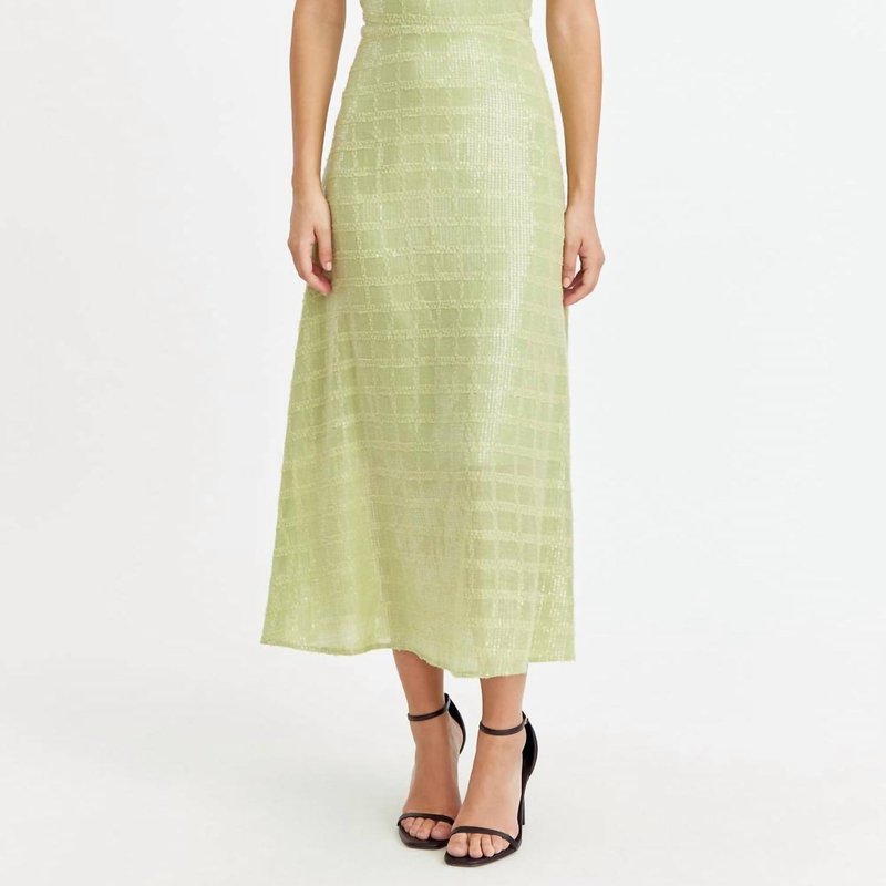 Shop Adelyn Rae Calista Sequin Dress In Matcha Green