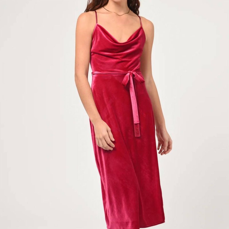 Shop Adelyn Rae Zana Slip Dress In Red