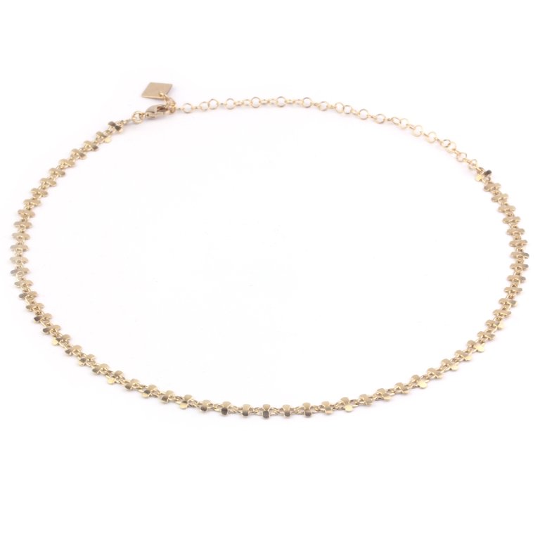 Adepte Rail Road Necklace In Gold