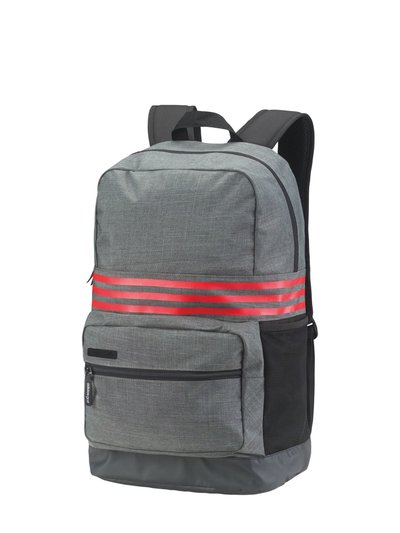 Adidas 3 Stripes Medium Backpack (Dark Grey Heather/ Scarlet) product