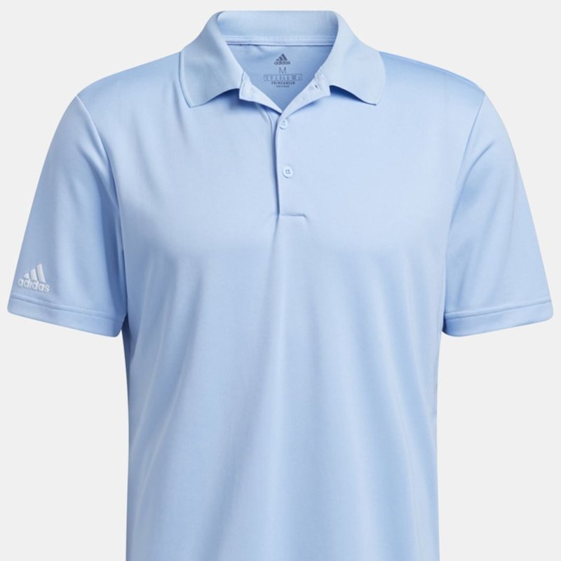 Shop Adidas Originals Adidas Mens Polo Shirt (sky Blue)
