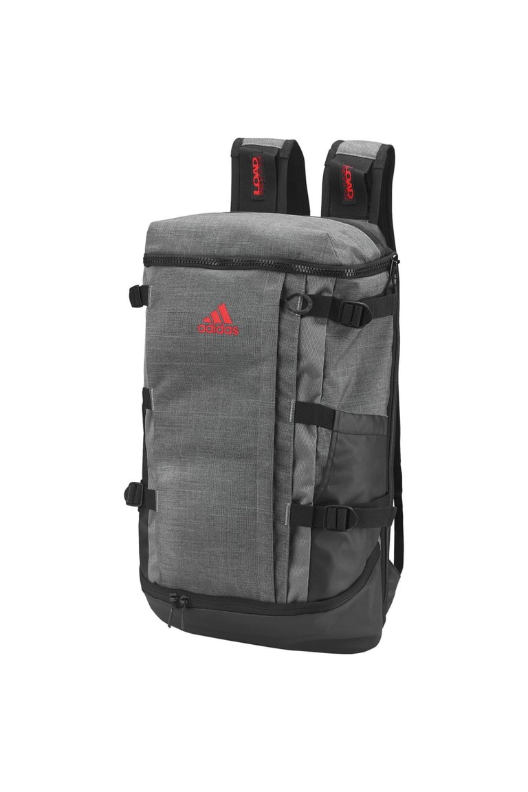 Adidas Rucksack Backpack (Dark Grey Heather/ Scarlet) (One Size) - Dark Grey Heather/ Scarlet