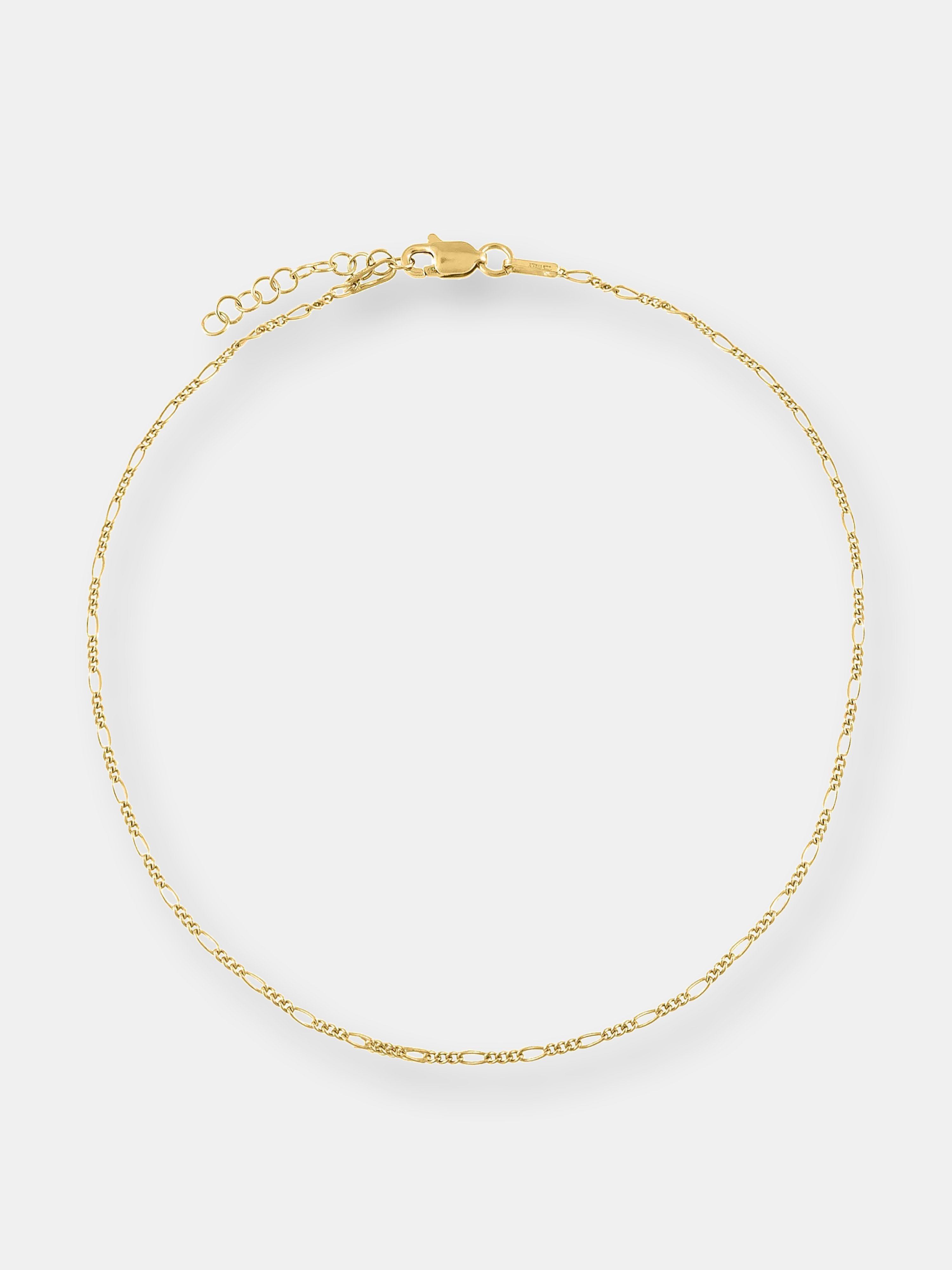 Adinas Jewels Adina's Jewels Baby Figaro Anklet In Gold