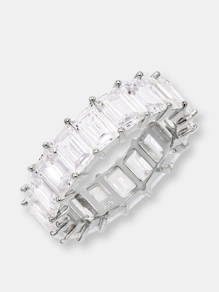Baguette Eternity Band - Silver