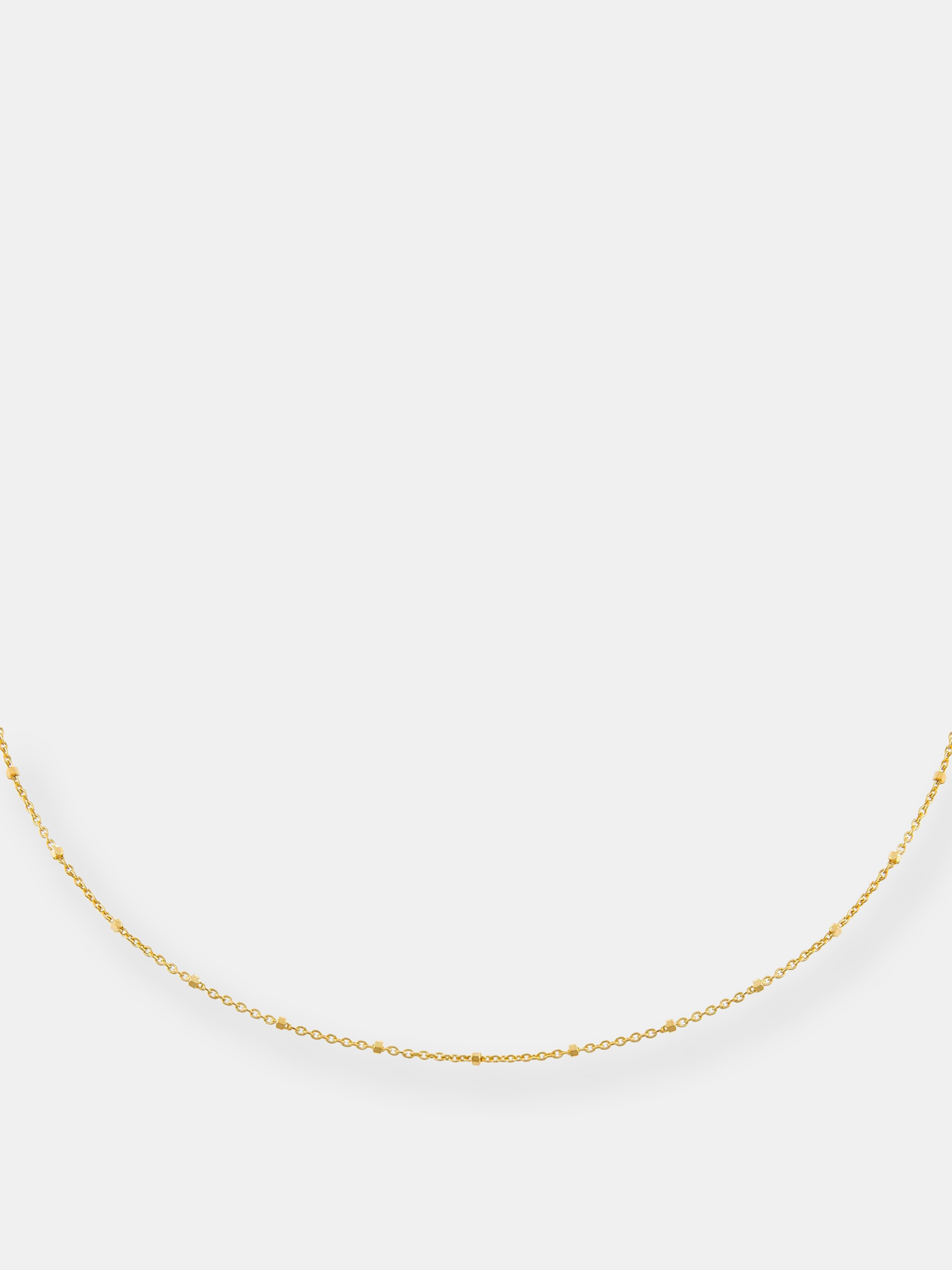 Adinas Jewels Adina's Jewels Beaded Chain Choker In Gold
