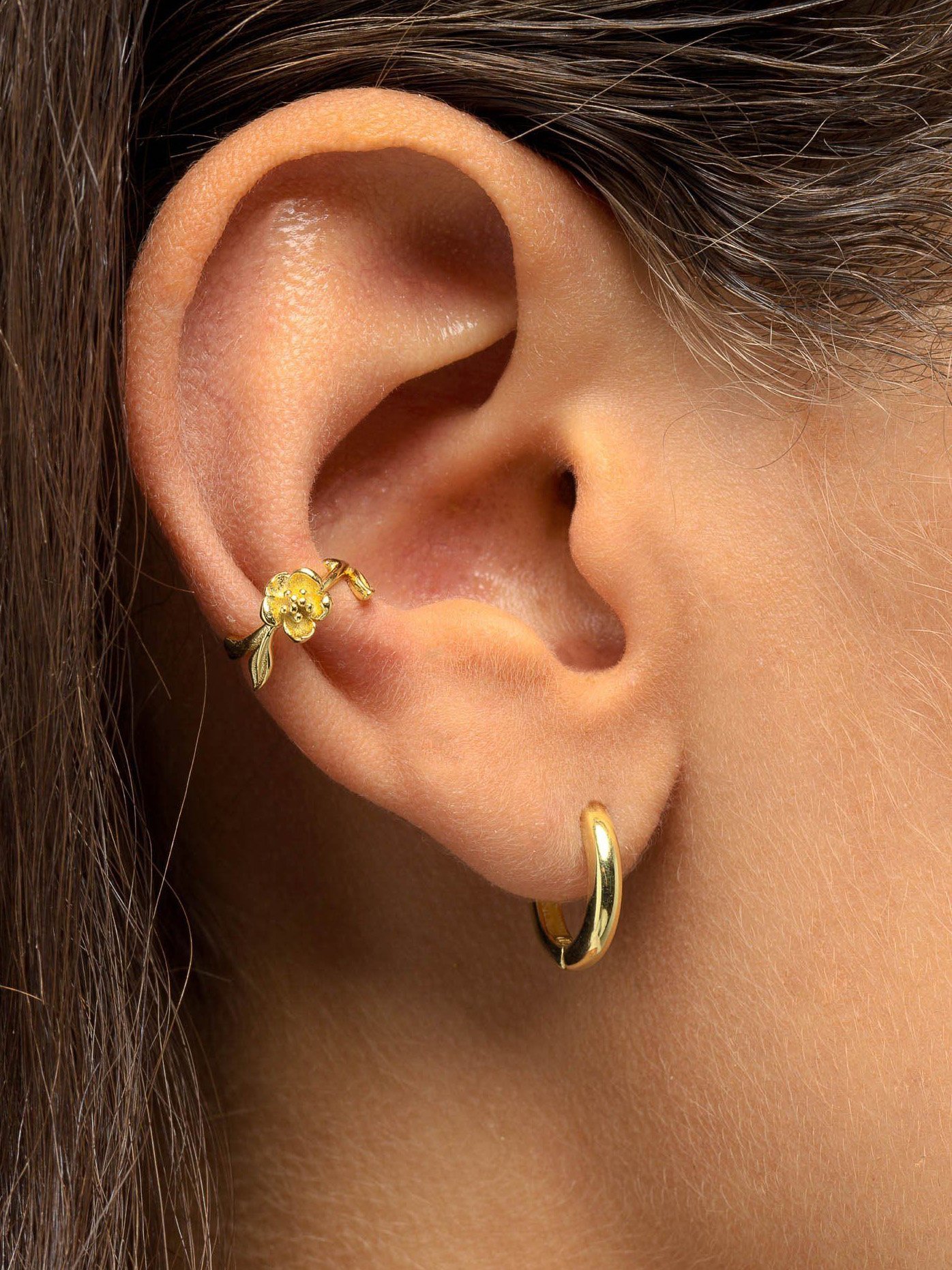 Adina's Jewels Plain Ring Huggie Earring | Verishop