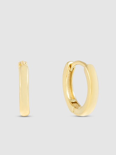 By Adina Eden Plain Ring Huggie Earring product