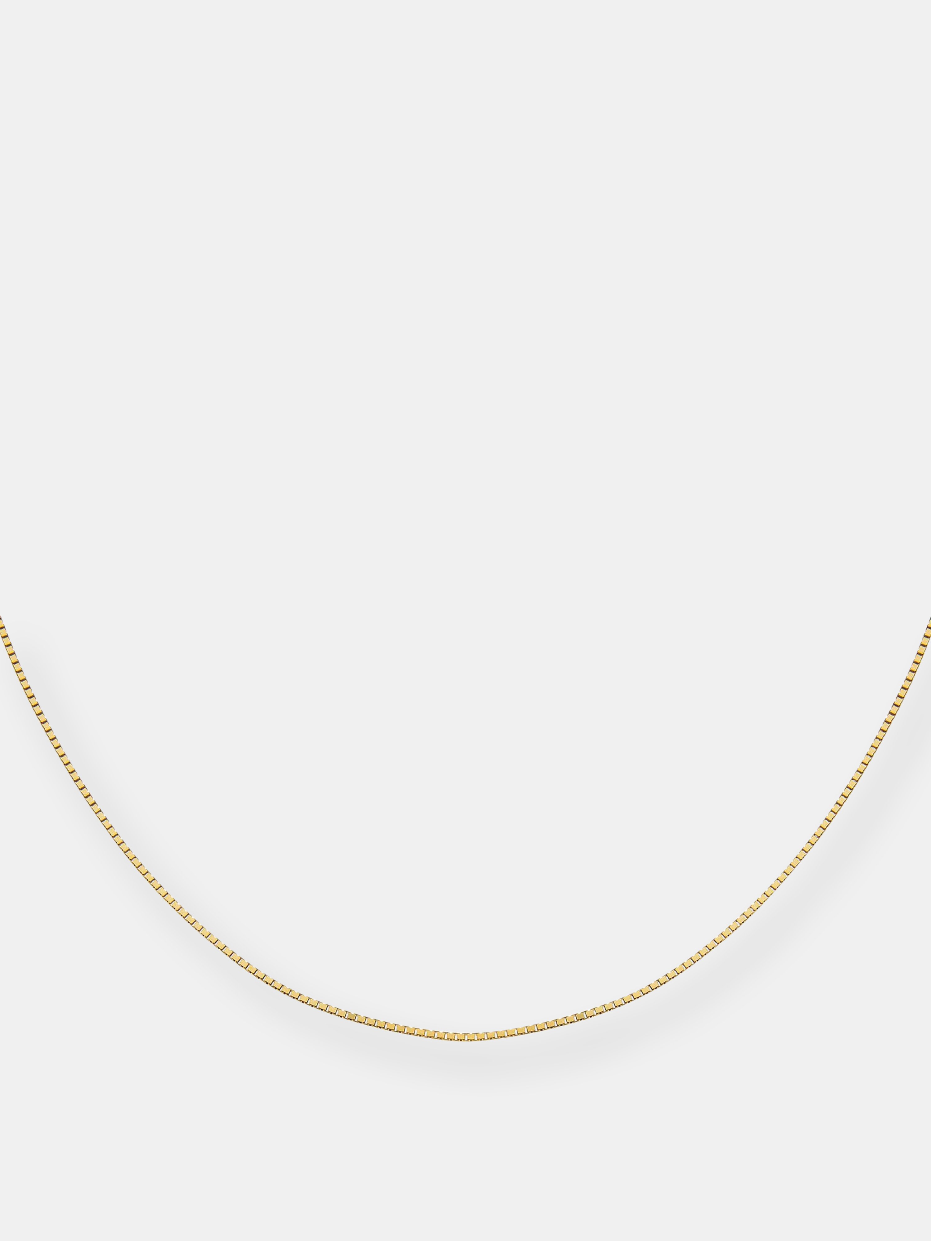 Adinas Jewels Adina's Jewels Thin Box Chain Necklace In Gold