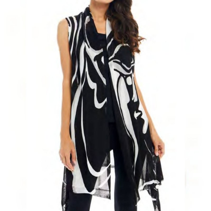 Shop Adore Hand Painted Black And White Vest