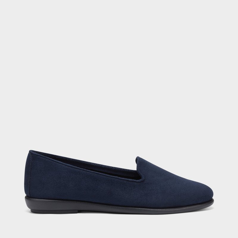 Navy Faux Suede