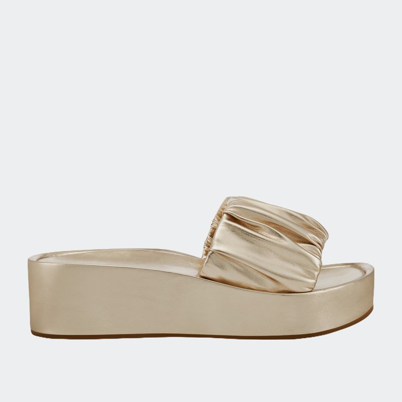 Aerosoles Dada Wedge-heel Sandal In Soft Gold