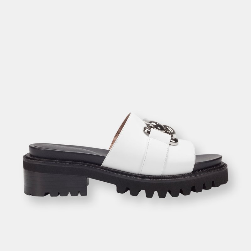 Aerosoles Lima Sandal In White Leather