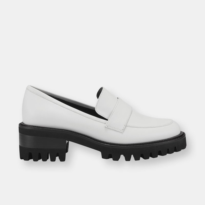 Aerosoles Ronnie Loafer In White Leather