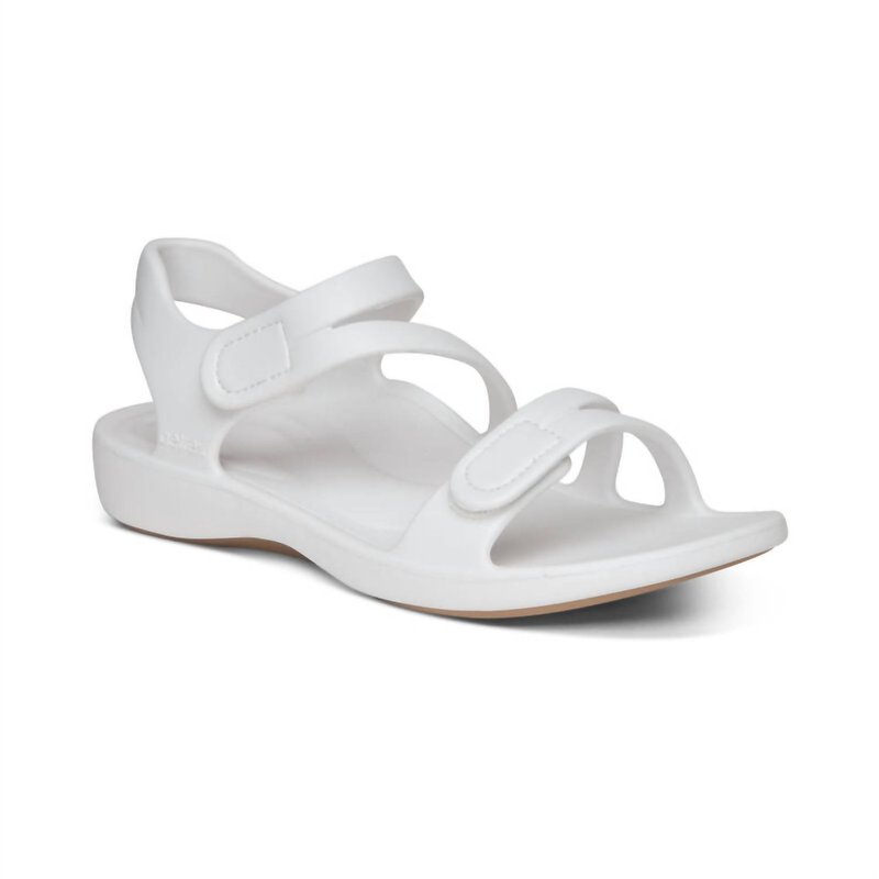 Shop Aetrex Jillian Sport Sandal In White