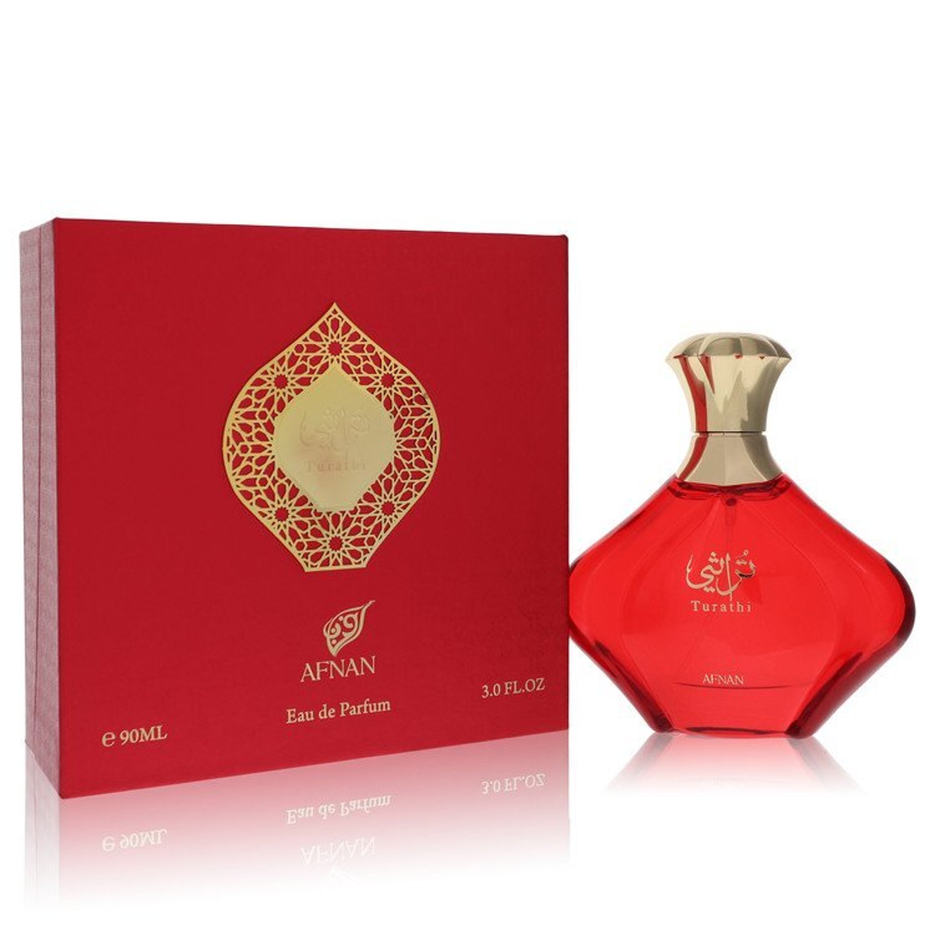 Afnan Turathi Red By  Eau De Parfum Spray 3 oz