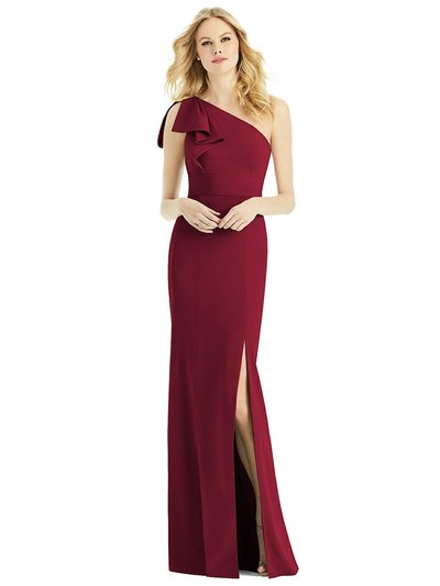 After Six Bowed One-Shoulder Trumpet Gown - 6769 product