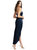 Halter Midi Dress With Draped Tulip Skirt - 6829