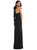 High-Neck Open-Back Maxi Dress With Scarf Tie - 6834