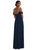 Off-The-Shoulder Basque Neck Maxi Dress With Flounce Sleeves - 1560