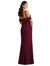 One-Shoulder Draped Cuff Maxi Dress With Front Slit - 6847