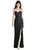 Strapless Crepe Trumpet Gown with Front Slit - 6775 - Black