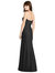 Strapless Crepe Trumpet Gown with Front Slit - 6775