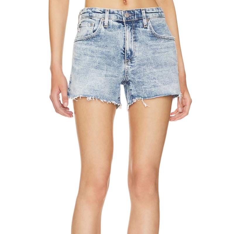 Shop Ag Haley Cut-off Shorts In Blue
