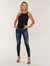 Mid Rise Ankle Legging Jeans