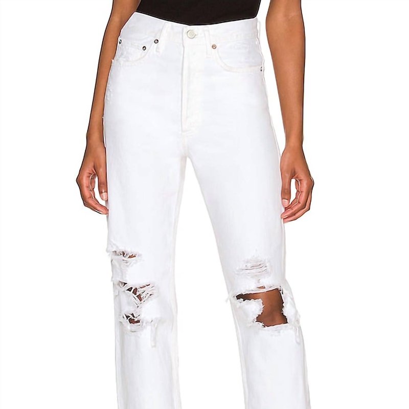 Shop Agolde 90s Loose Fit Jeans In White