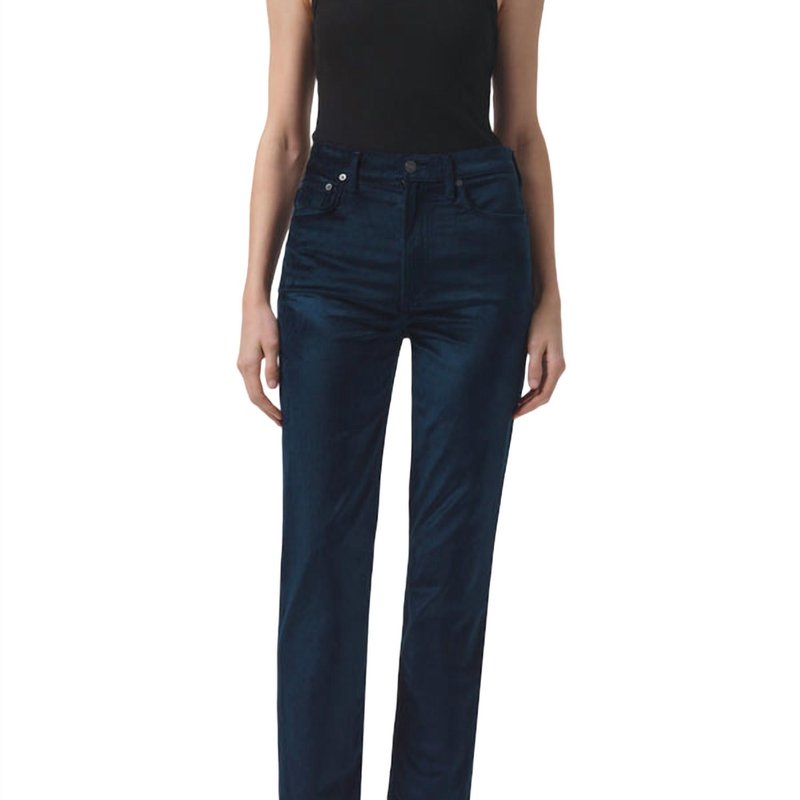 Shop Agolde High Rise Stovepipe Jeans In Blue