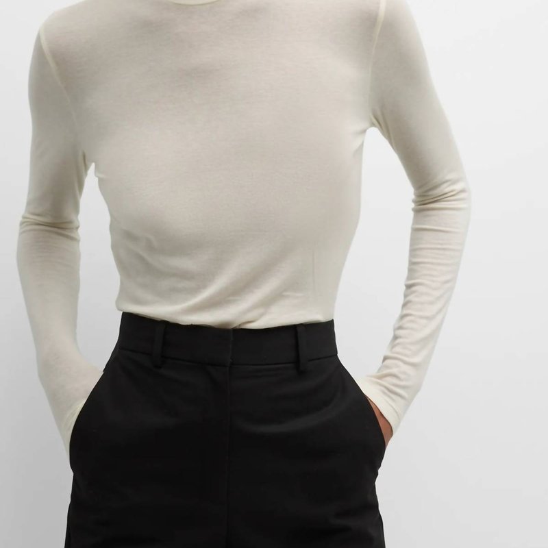 Shop Agolde Pascale Turtleneck Top In Brown