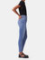 Pinch Waist High Rise Ankle Cut Skinny Jeans