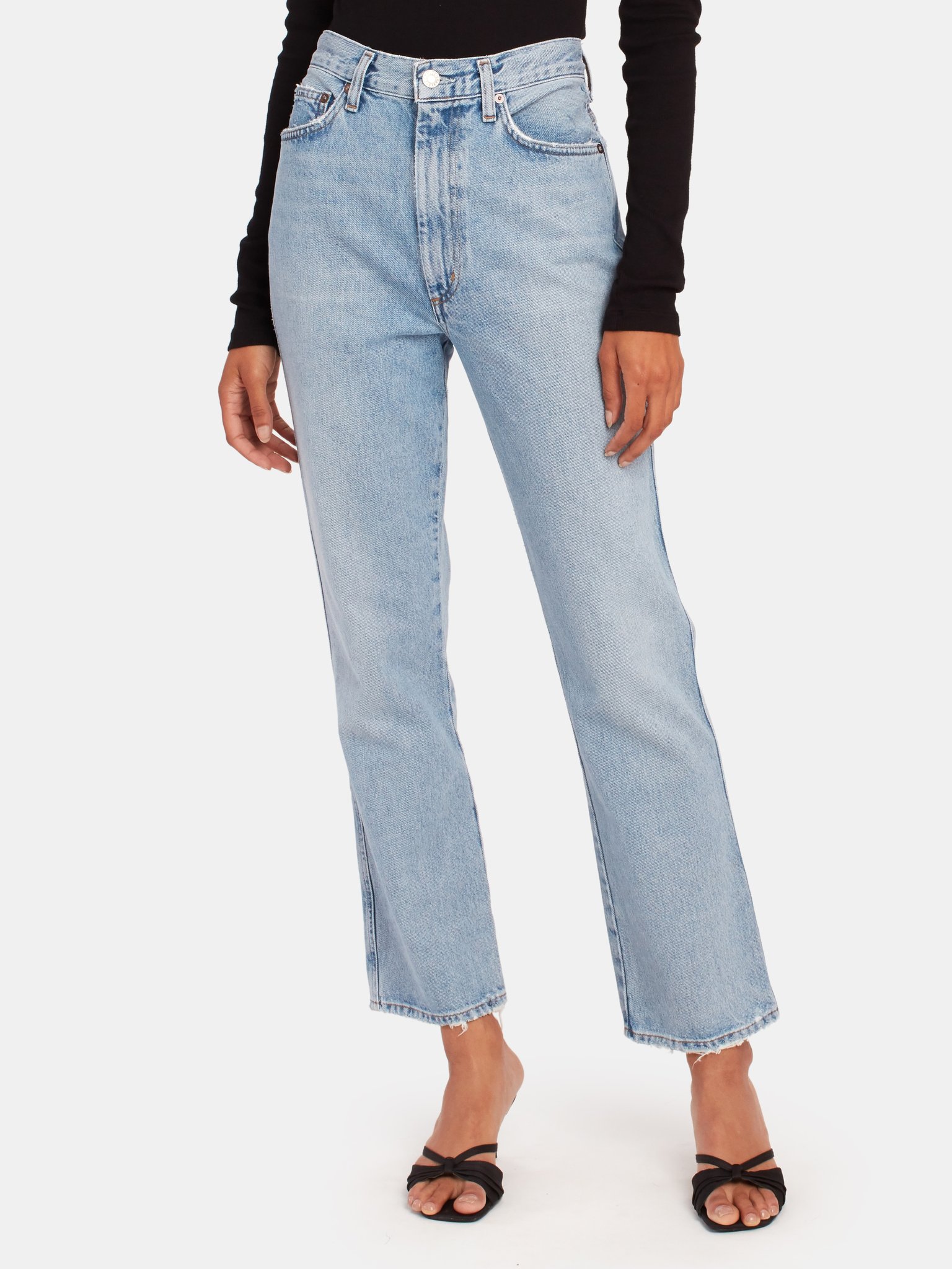 AGOLDE Pinch Waist High Rise Kick Flare Slim-Straight Jeans | Verishop