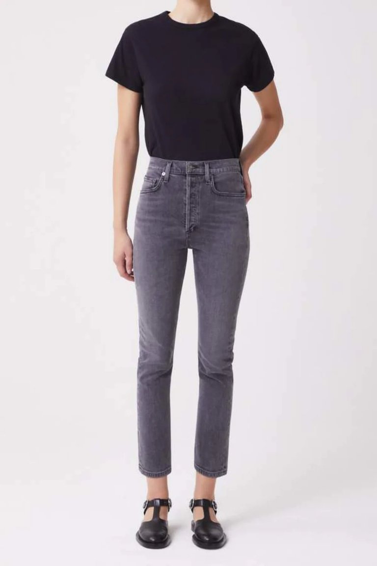 Riley High Rise Straight Crop Jeans - Sector