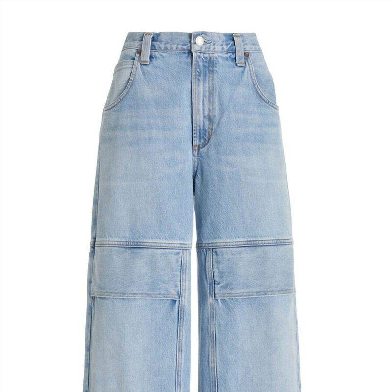 Shop Agolde Tanis Utility Jeans In Blue