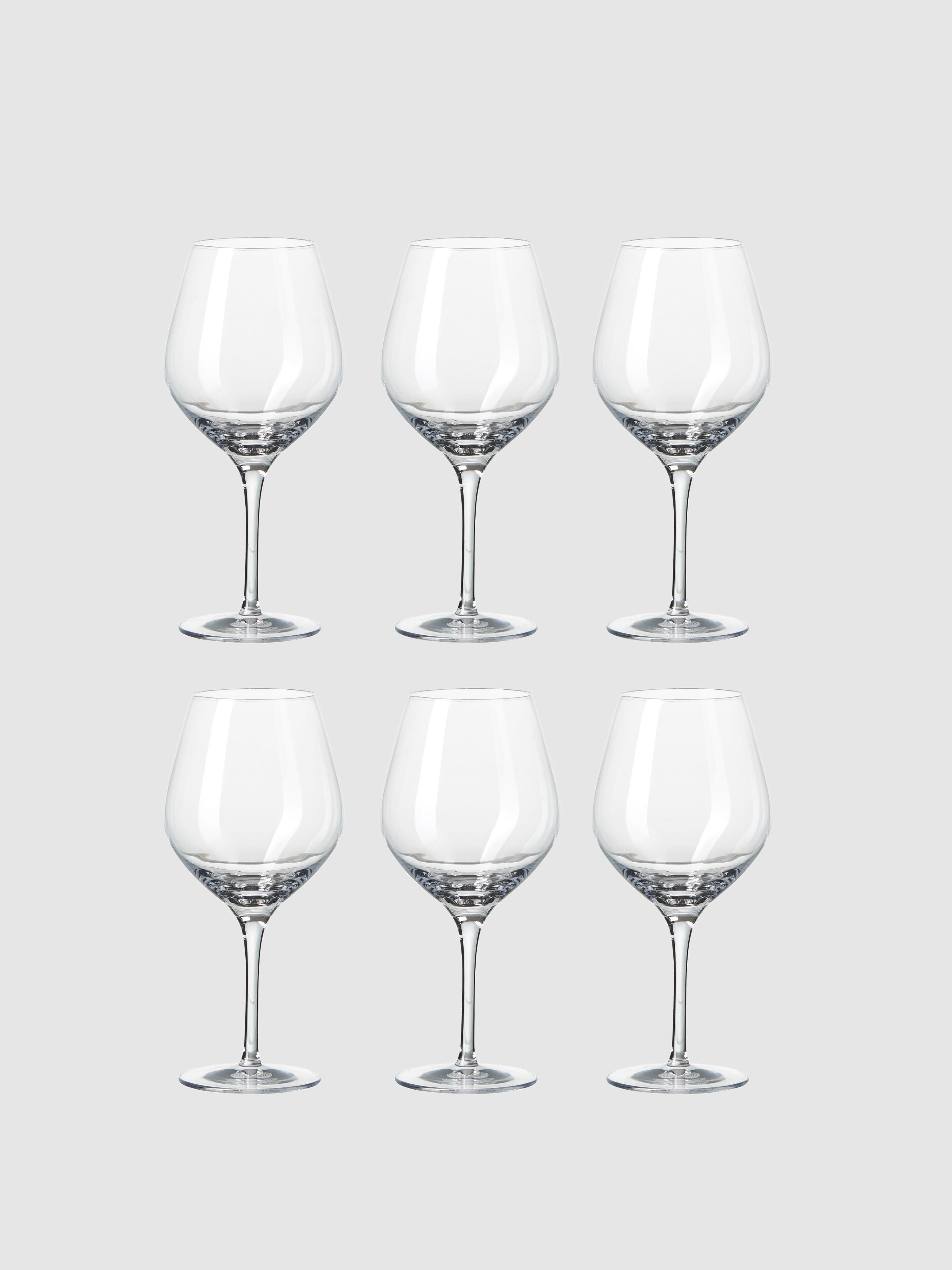 Aida Passion Connoiseur Red Wine Glass, Set Of 6 In Clear
