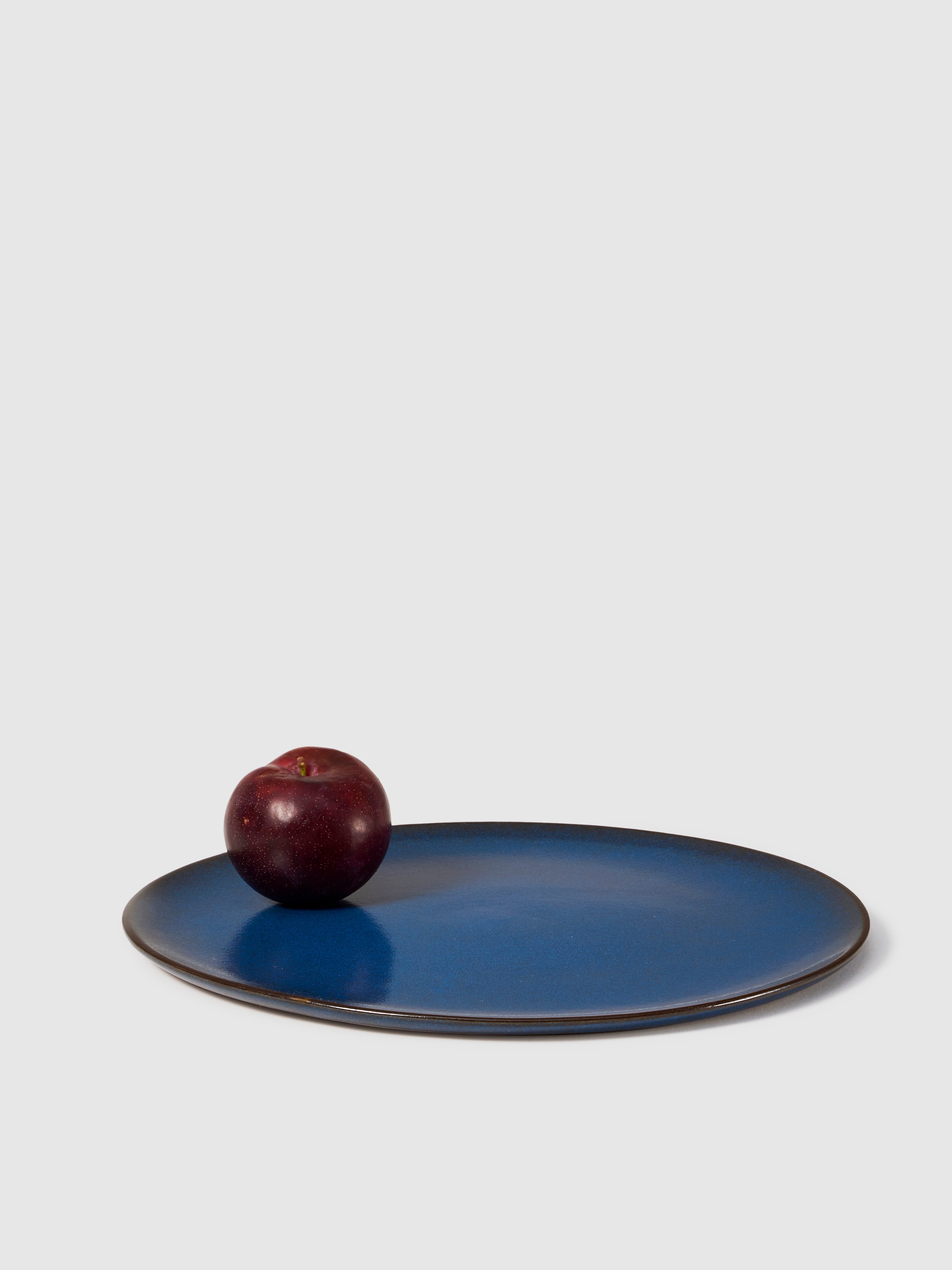 Aida Raw Stoneware Dinner Plate In Midnight Blue
