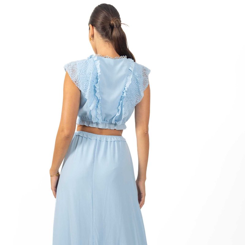 Shop Akalia Miah Maxi Women's Dress Baby Blue