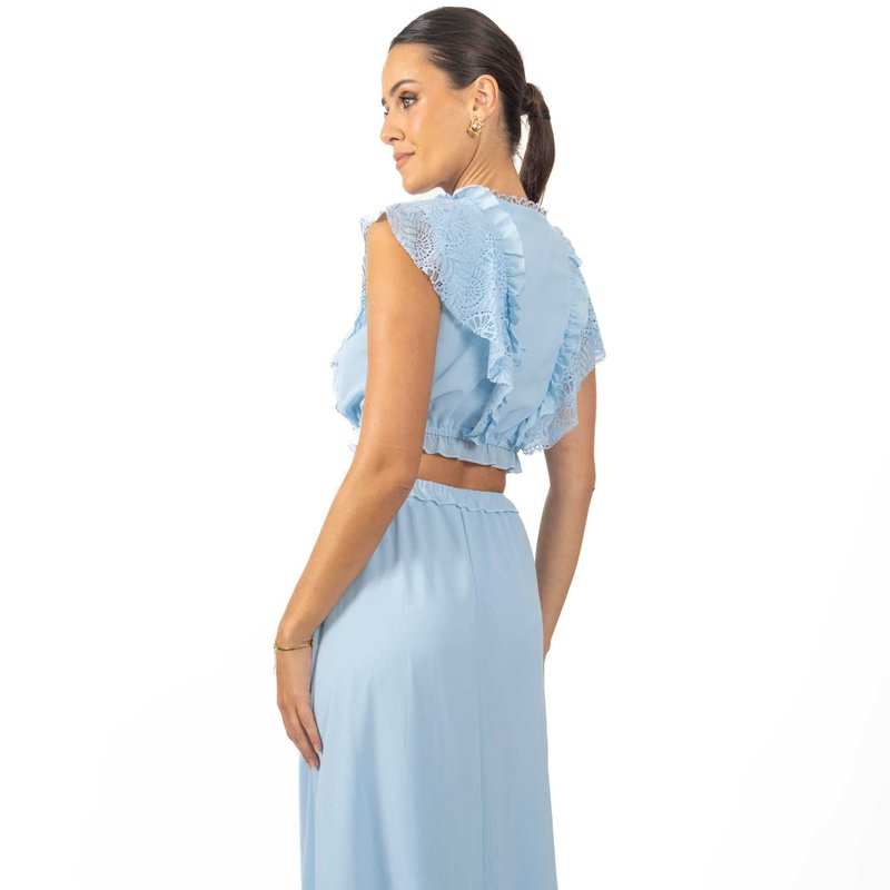 Shop Akalia Miah Maxi Women's Dress Baby Blue
