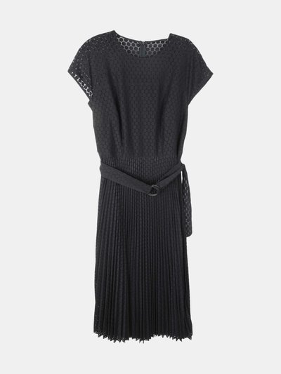 Akris Akris Women's Black Belted Lace Midi Dress product