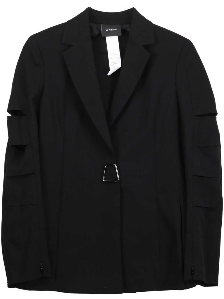 Akris Women's Black Gina Jacket Suit Jackets & Blazer - 4 - Black