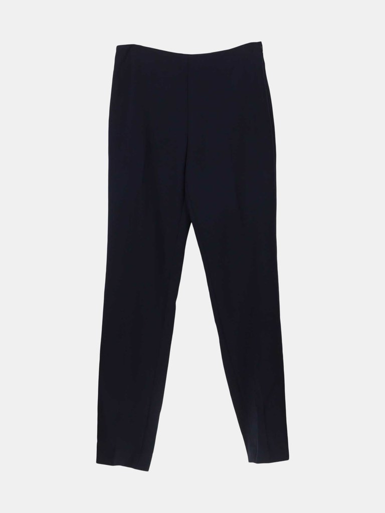 Akris Women's Black Melissa Trousers Pants & Capri - 8 - Navy 6290